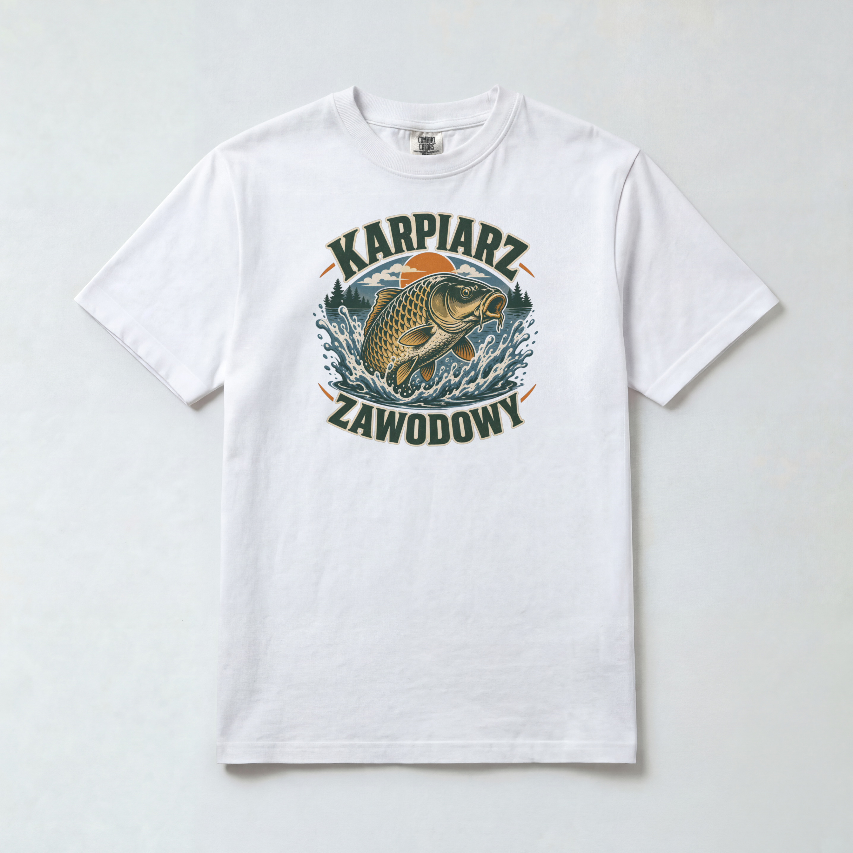Koszulka Męska Wędkarska "Karpiarz Zawodowy"